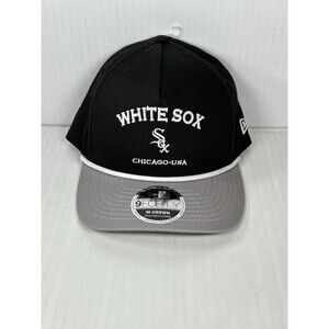 New Era 9FORTY Chicago White Sox A-Frame M-Crown Adjustable Hat Cap OSFM